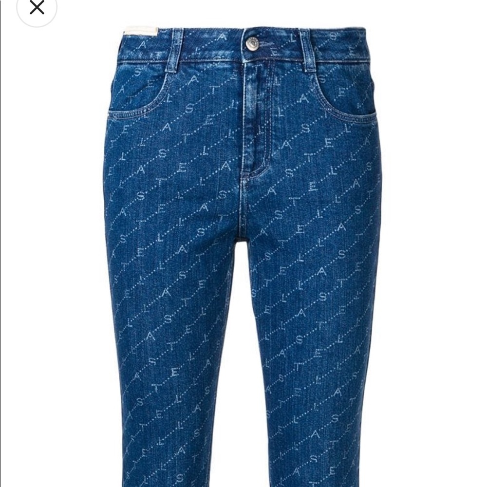 Monogram skinny Jeans Stella McCartney - Picture 8 of 9